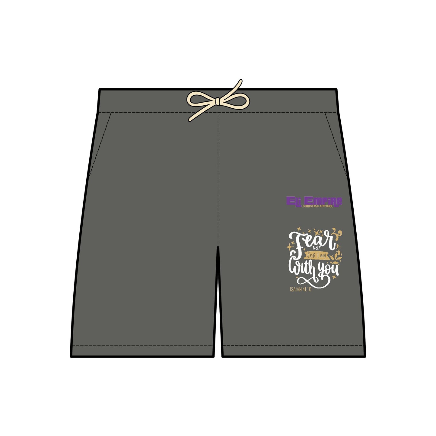 Fear With You Lightweight Fleece Sweat Shorts for Unisex - Perfect for Relaxation and Casual Wear