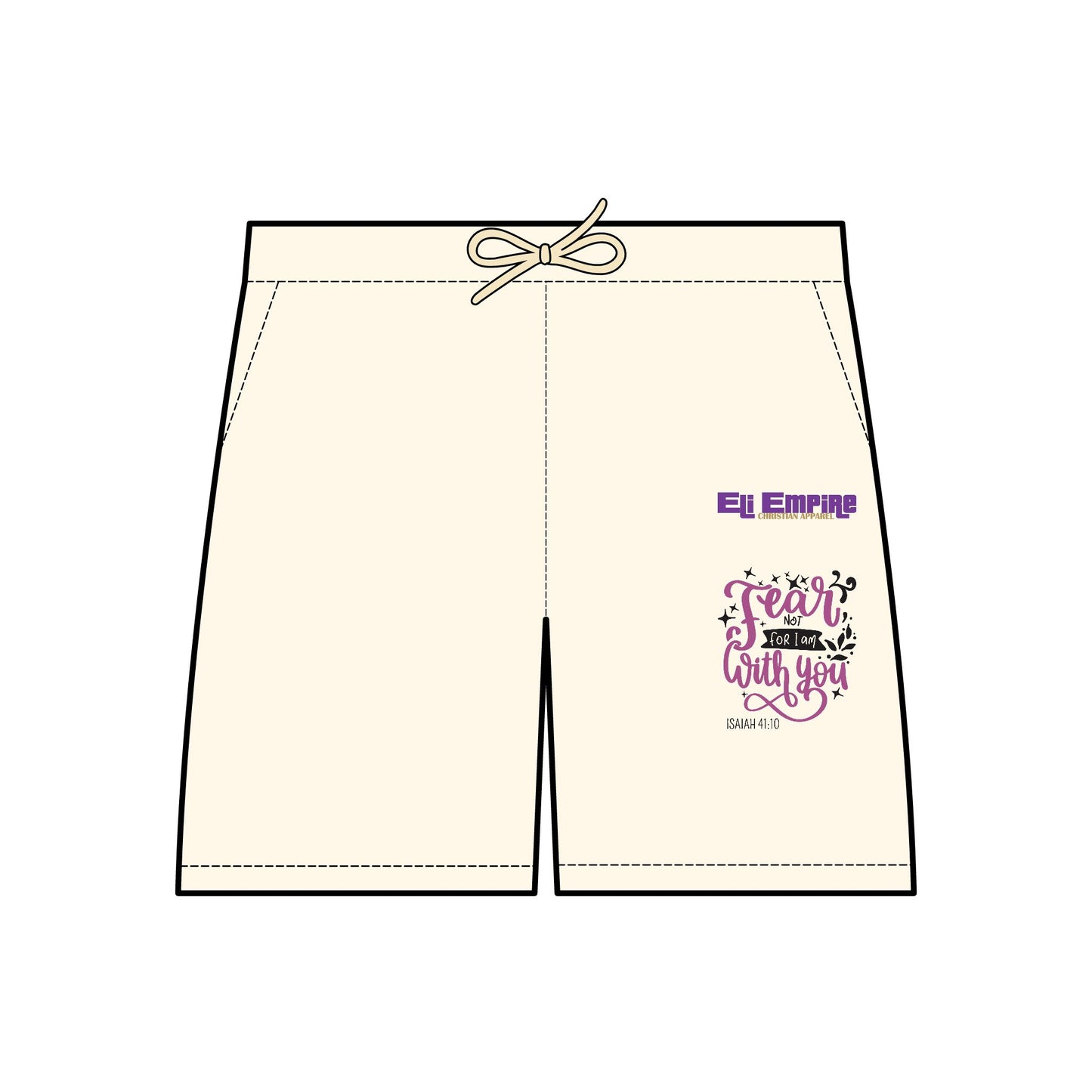 Fear With You Lightweight Fleece Sweat Shorts for Unisex - Perfect for Relaxation and Casual Wear