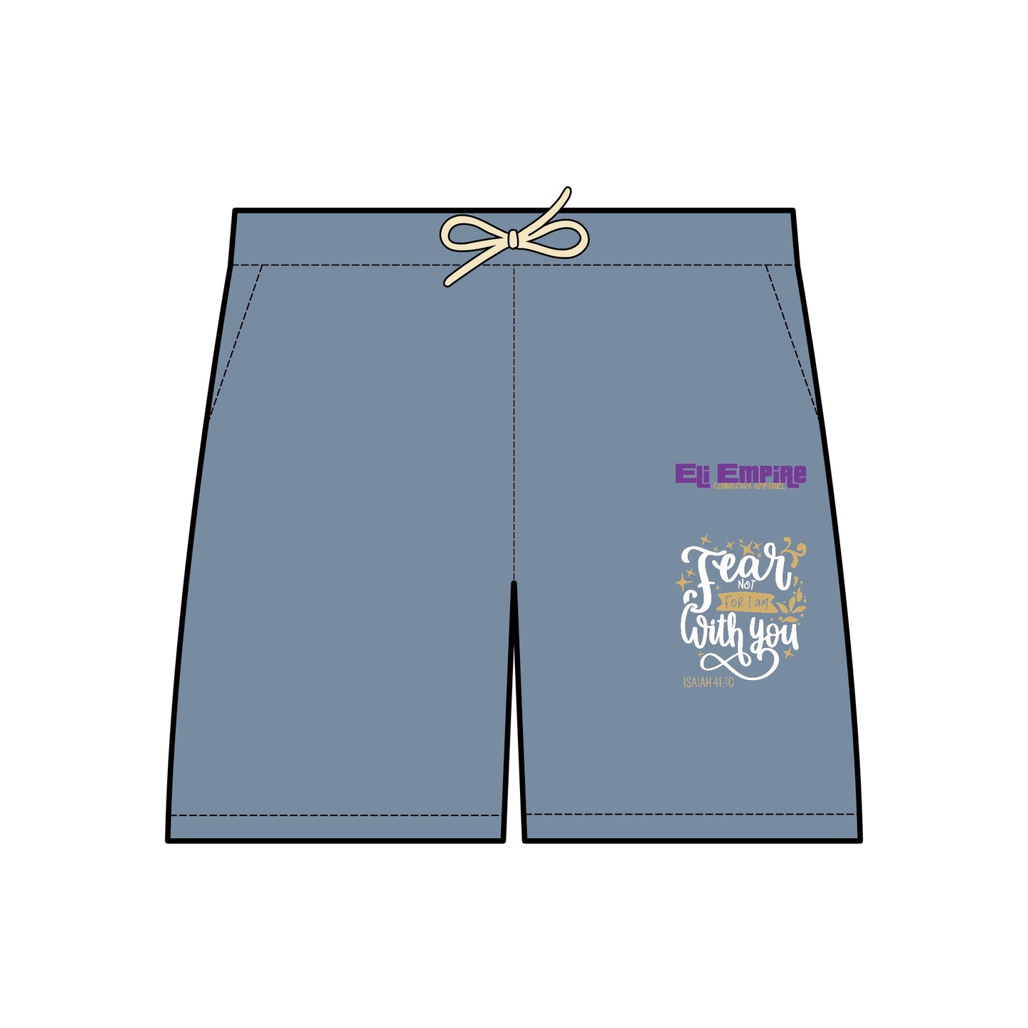Fear With You Lightweight Fleece Sweat Shorts for Unisex - Perfect for Relaxation and Casual Wear